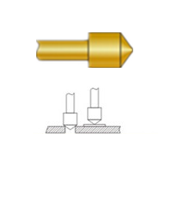圓錐頭探針、探針用法圖、探針原理圖、測(cè)試探針圖片