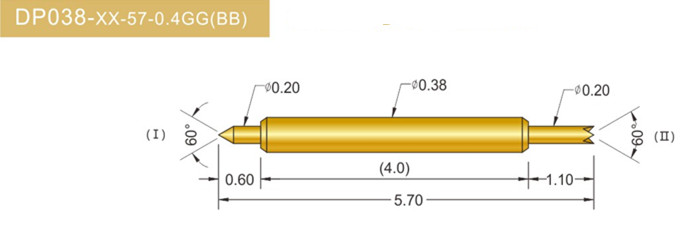 038雙頭探針、雙向探針探針、BGA雙頭探針、雙向彈簧探針、雙頭探針圖片