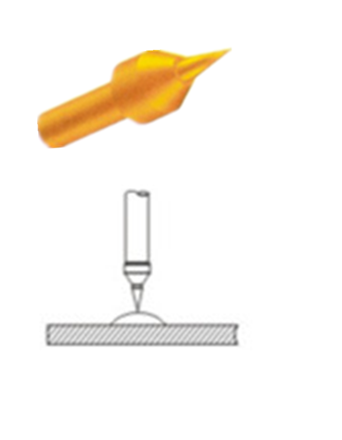 探針頭型、測試探針探針頭、探針頭部形狀、頂針頭