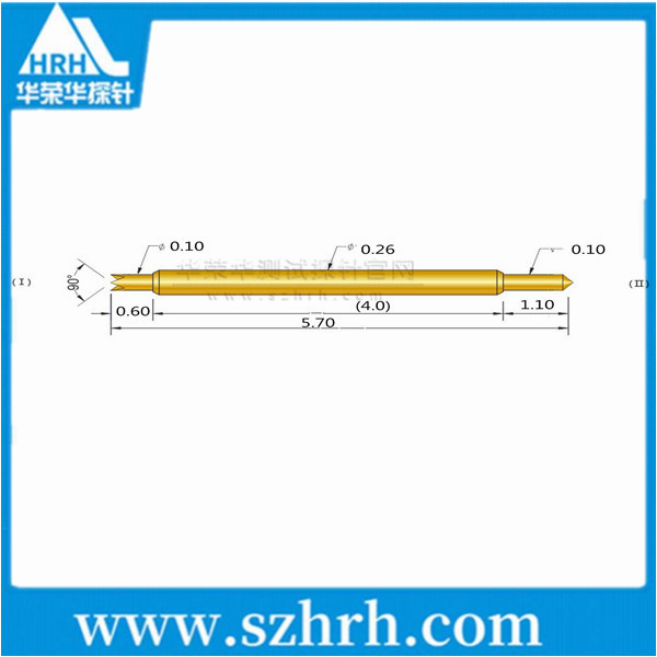 026-UB-5.7L，華榮華雙頭測(cè)試探針廠家